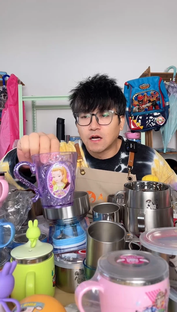 塑料PP紫色牙杯