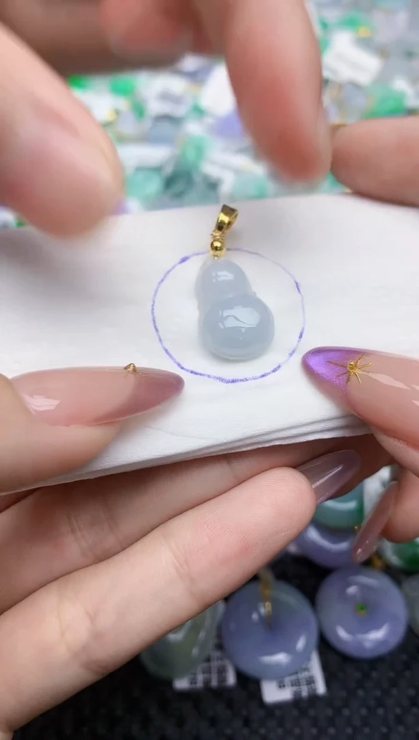 翡翠银S925镶嵌颈饰   天然翡翠A货