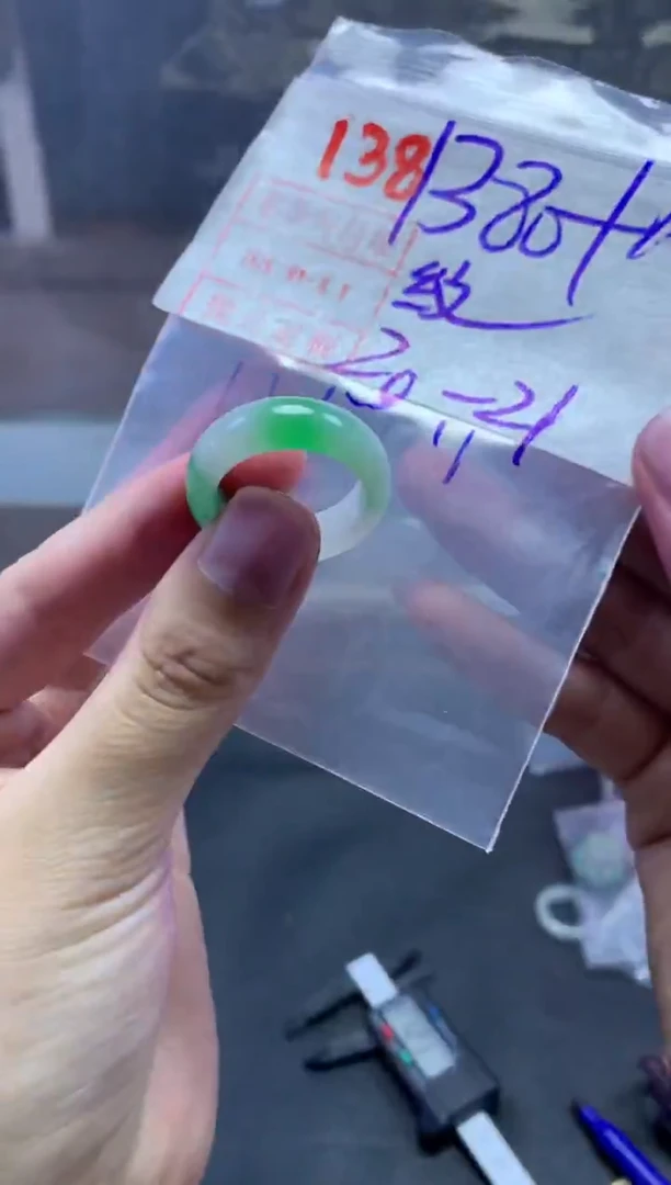 未镶嵌定制翡翠戒圈20-21#1390毛货需精细抛光