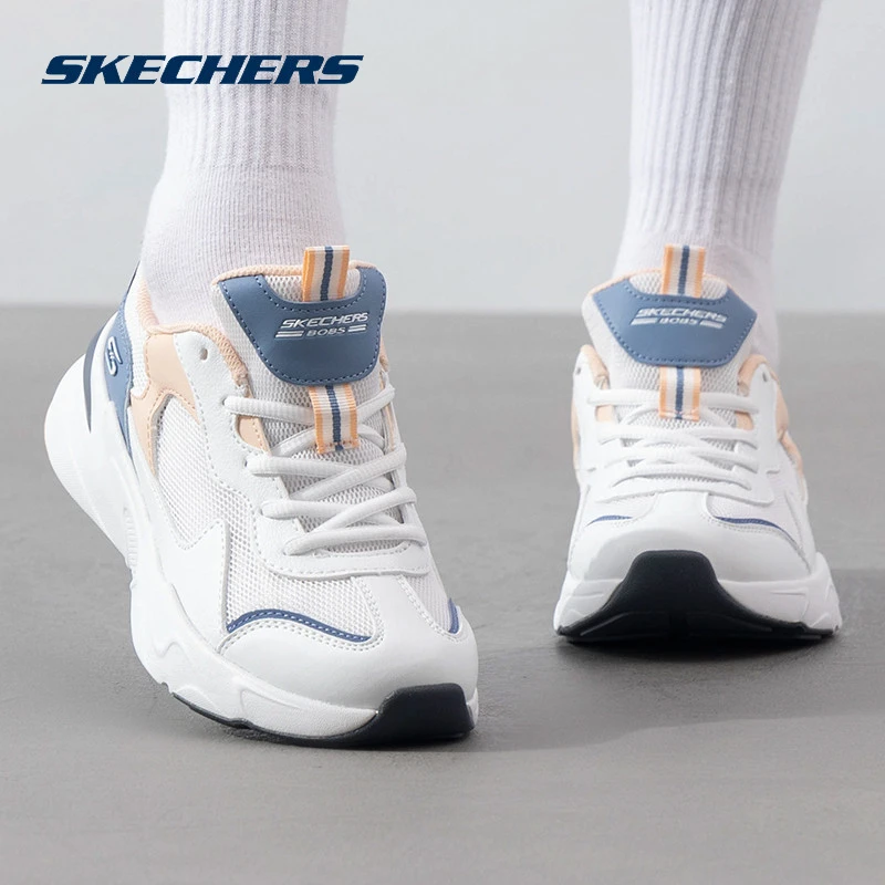 斯凯奇女鞋秋季新款运动鞋轻便缓震健步鞋复古拼接休闲鞋欧若风