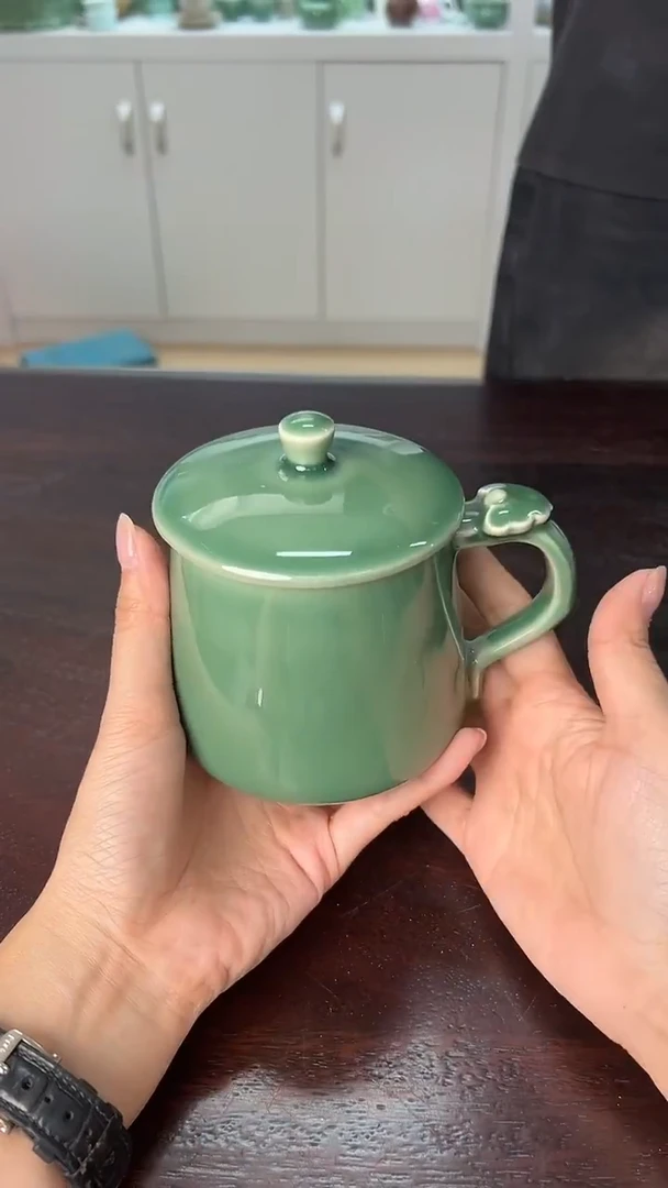 龙泉云间青瓷小米茶器