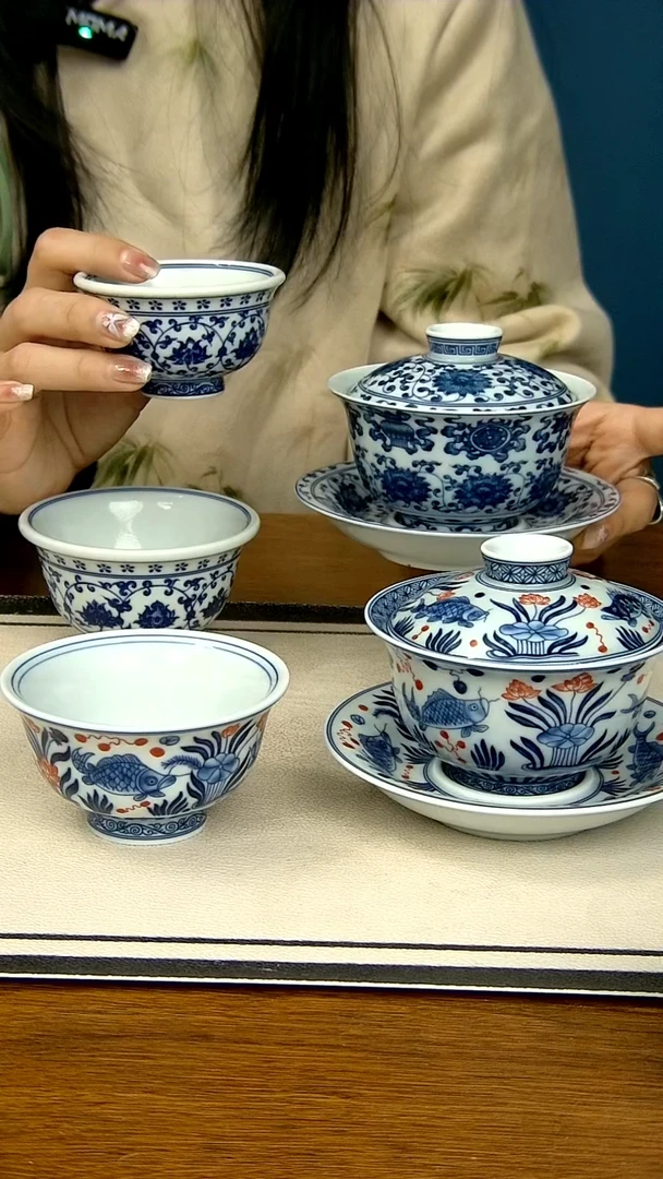 【闪购商品】六件套---鱼两个压手 青一大一小压