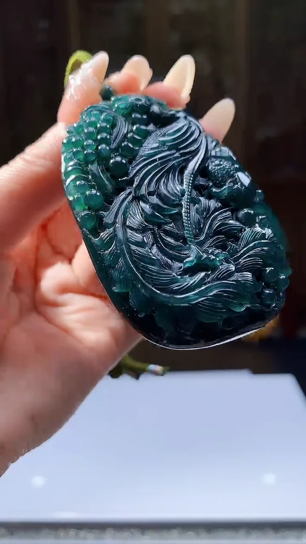 【闪购商品】定制翡翠未镶嵌8051jj-毛货挂件41