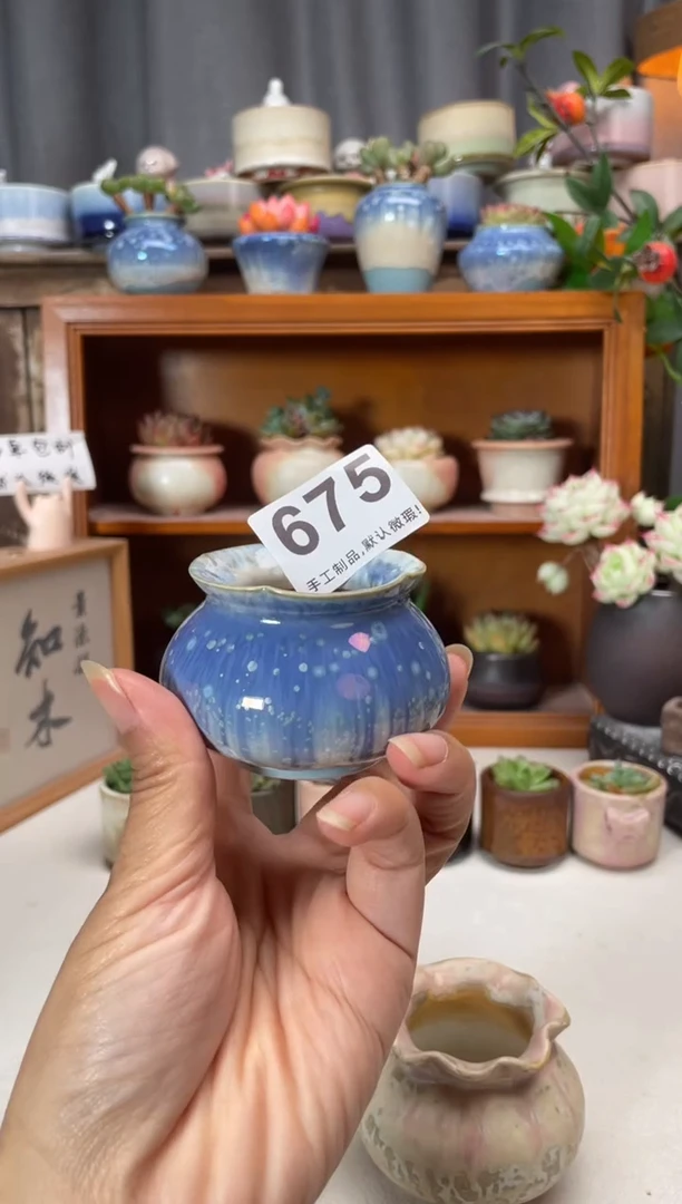 瓷片吞****吐675知木小芳花盆