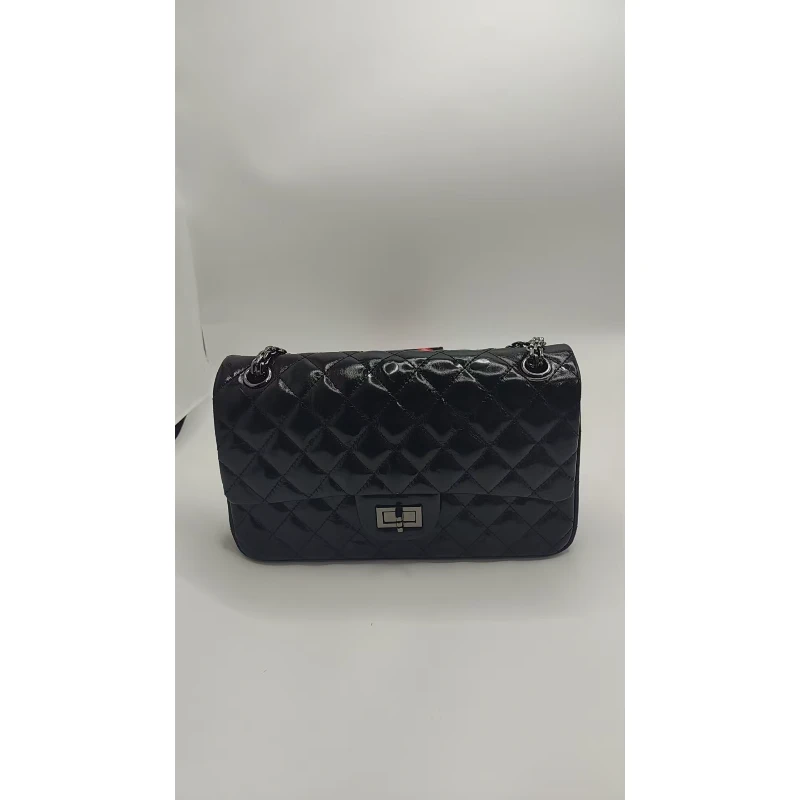 【南沙瑞熙】LZ-1112黑色手抓纹RAIN.CUN轻奢小众时尚女士包