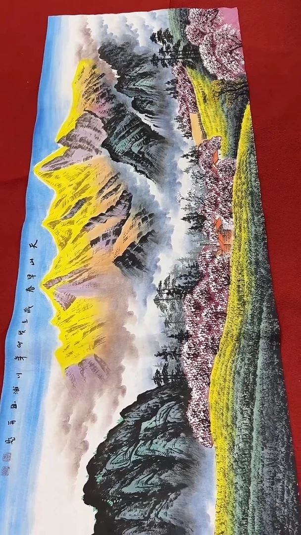国画国画字画小姐姐真好看