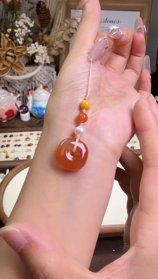 水晶摆件未镶嵌手机挂