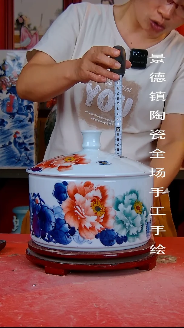 摆件手景德镇陶瓷 全场手工绘