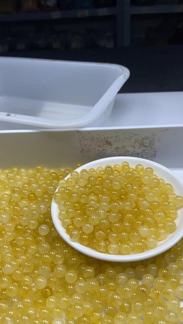 未镶嵌颈饰碧玺w1793金丝雀碧玺8mm*30颗