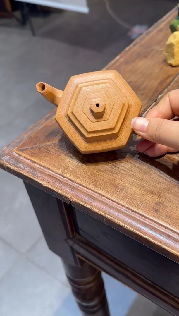 茶壶紫砂夜**子六方雪华