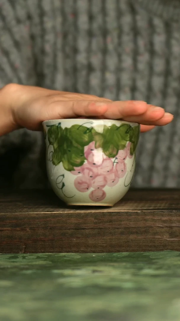 陶瓷青诗集手工手绘瓷器