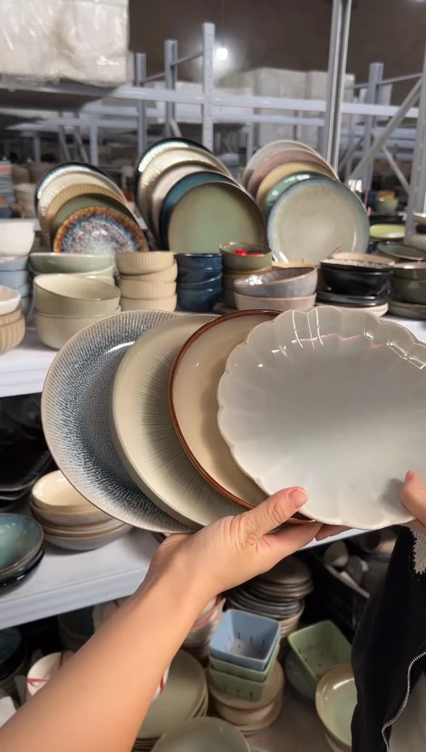 陶瓷外贸尾货瑕疵满20包邮X4 小盘