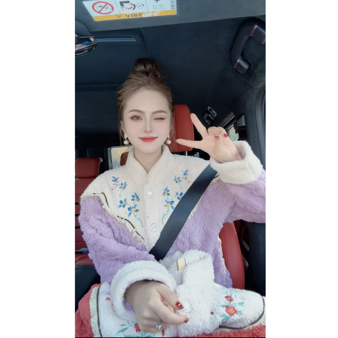 SS.studio/双双新中式加绒加厚超软超暖刺绣保暖冬季家具睡衣套装