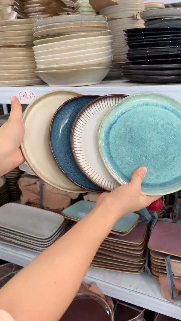陶瓷外贸尾货瑕疵满20包邮X4 小盘