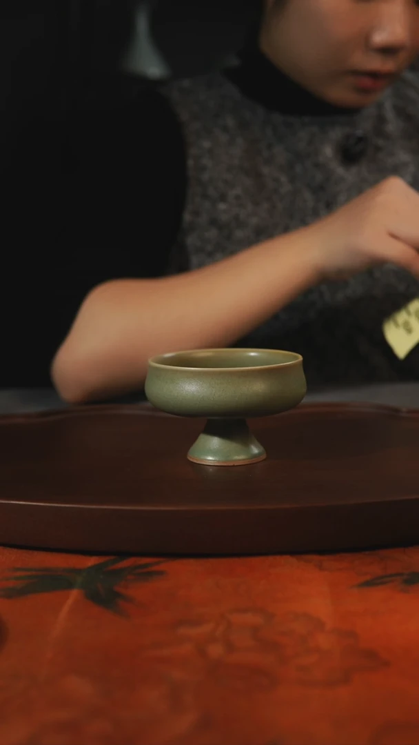 杯子行*柴烧036 汝州原产地原矿仿古老釉