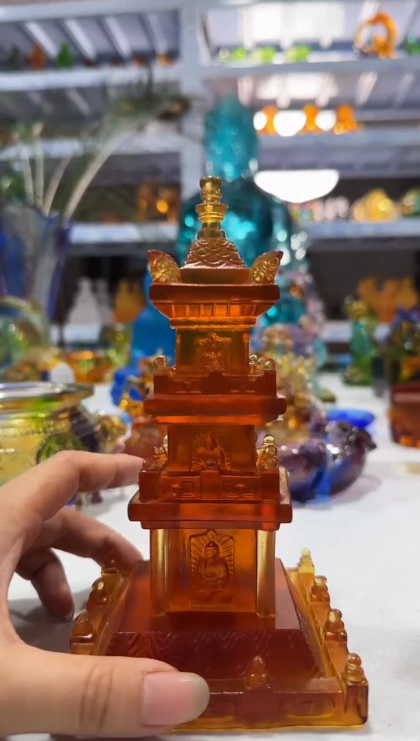 琉璃手工艺品多宝塔