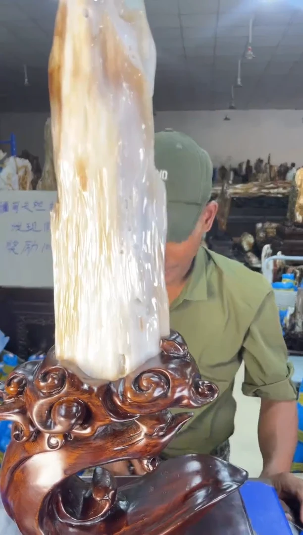 未镶嵌摆件硅化玉44