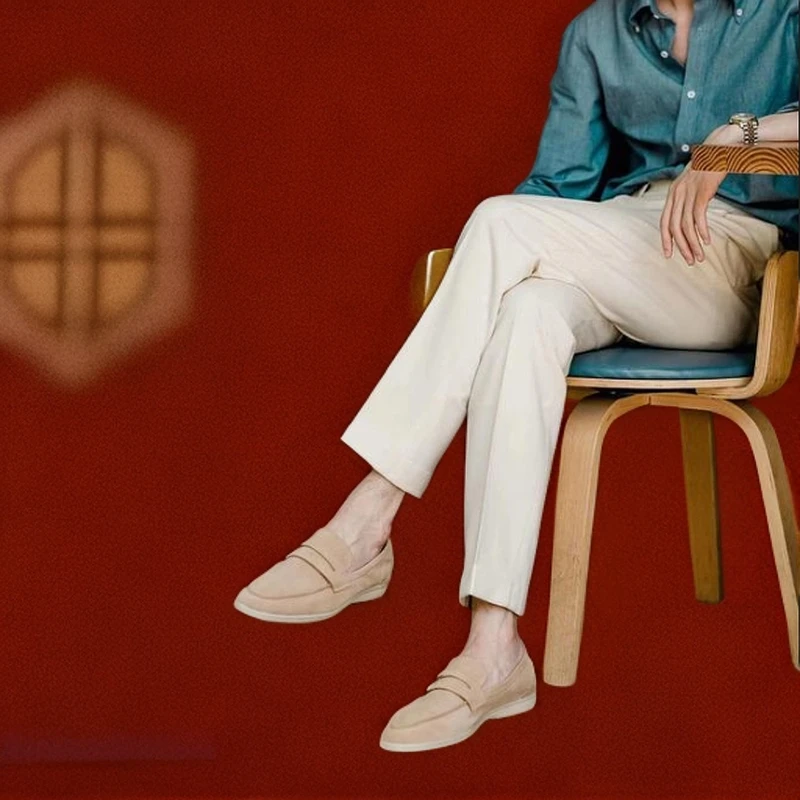 （备用链接）【SY-YOOHUI】【男士孤品】男士商务休闲 一脚蹬袜套鞋