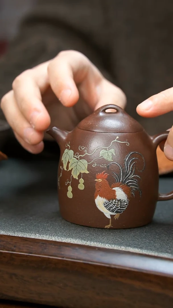 【闪购商品】紫砂茶壶秦权公鸡壶