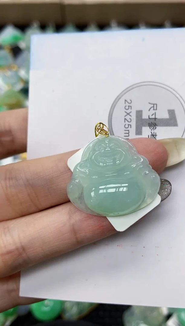 颈饰18K金镶嵌翡翠11111111111
