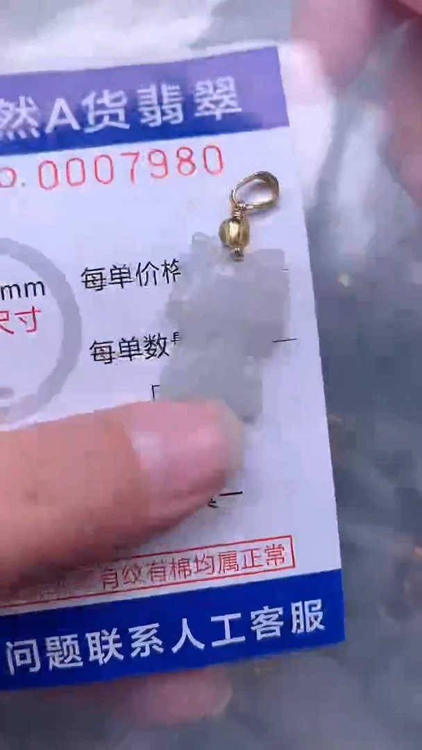 翡翠未镶嵌吊坠(不含链)1