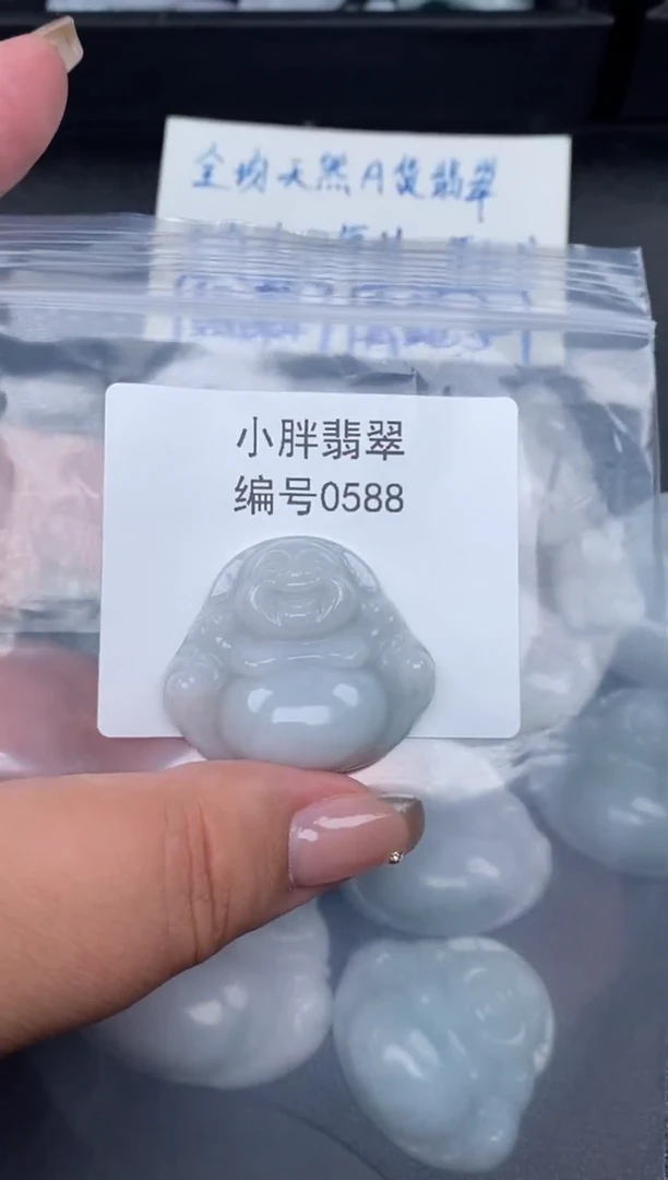 翡翠未镶嵌颈饰缅甸天然A货翡翠0588
