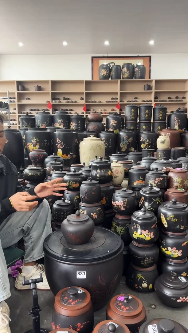 罐大瑕疵茶叶罐  小苹果荷花   288