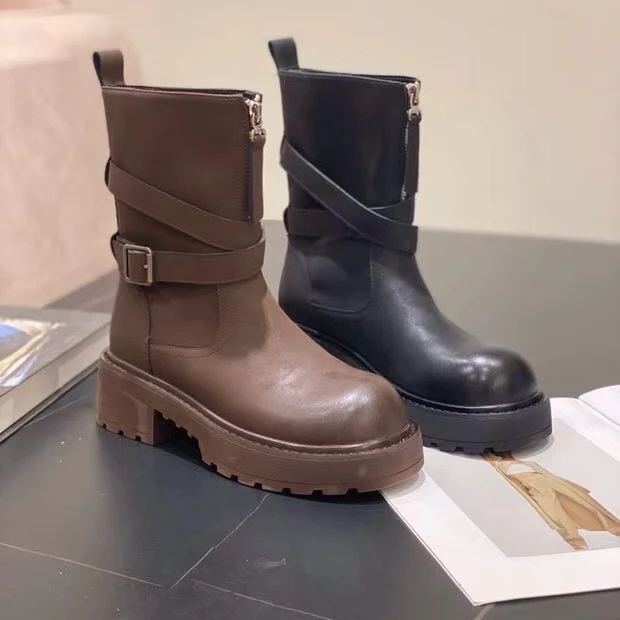 （蓉姐专属）QB新款韩版欧范儿马丁靴  33-109