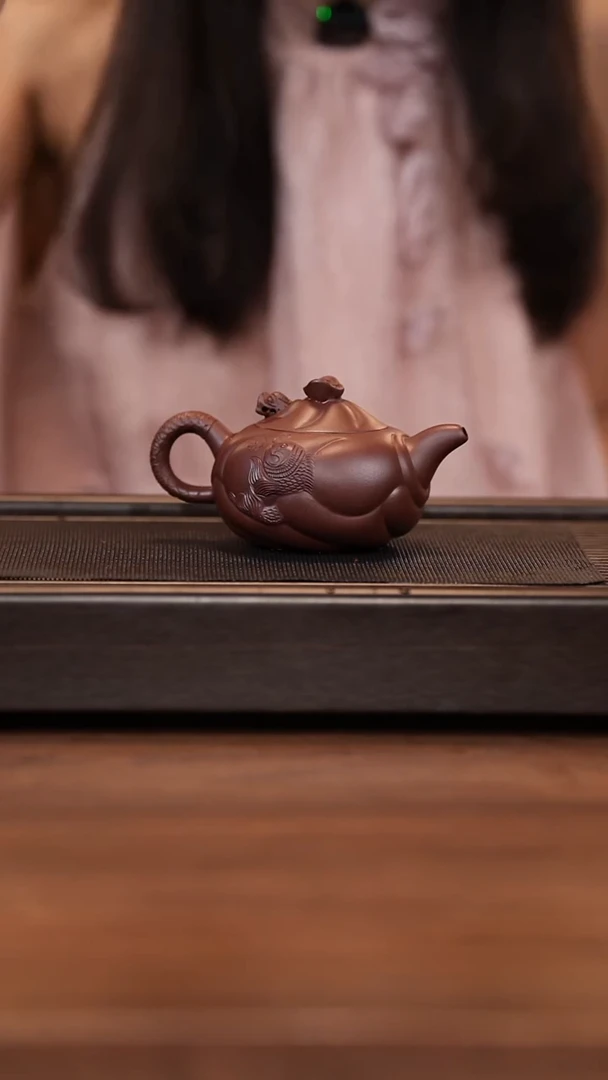 茶壶紫砂开播特价紫砂壶鱼化龙小号