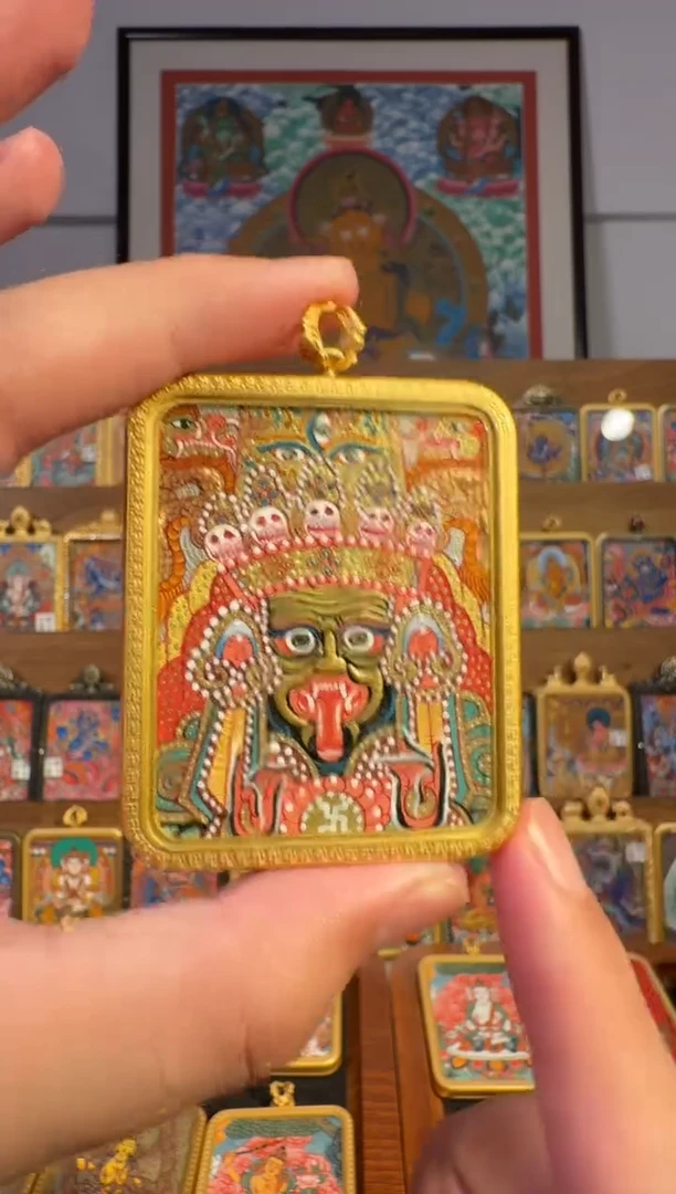 吊坠?****?扎基拉姆（加都手绘唐卡）