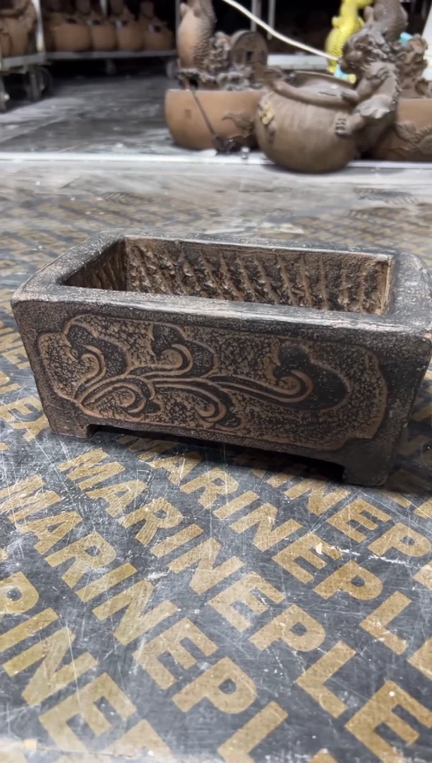 陶土【火山泥】石槽盆