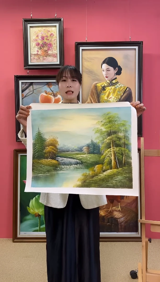 油画永**弃尺寸40*50画芯（不含框）