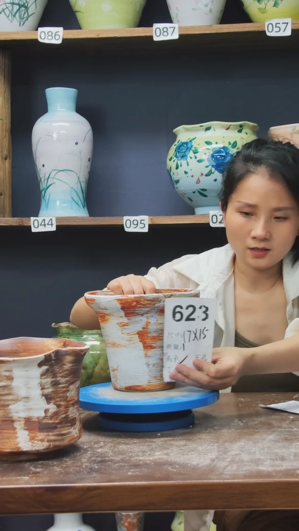 陶瓷景德镇花盆623