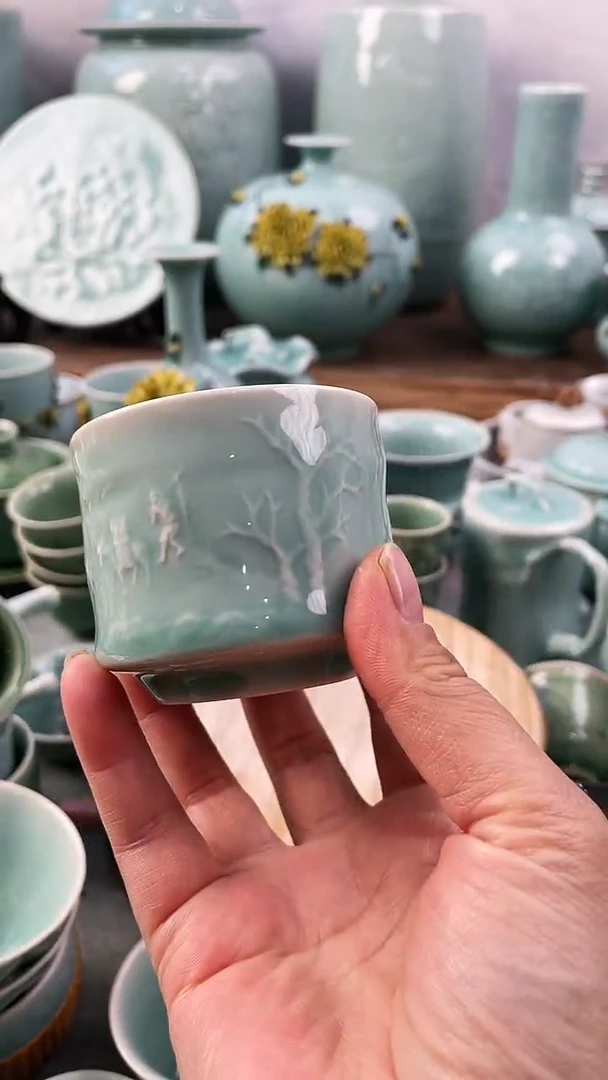 【闪购商品】特价 微瑕 慧仙青瓷