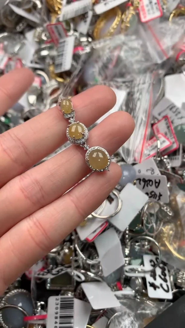 银S925镶嵌戒指翡翠7777----2