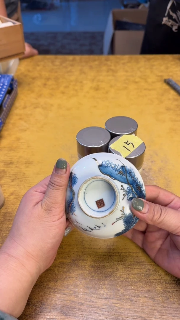 瓷器瓷瑕疵老破旧15睡三件碗