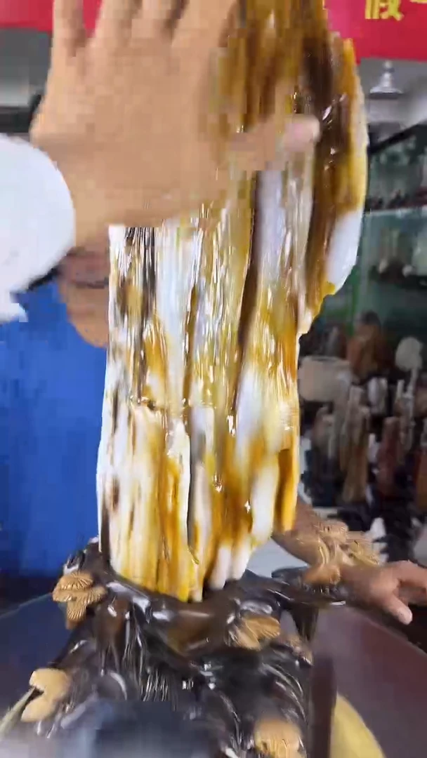 未镶嵌珠宝奇石硅化玉缅甸天然树化玉摆件