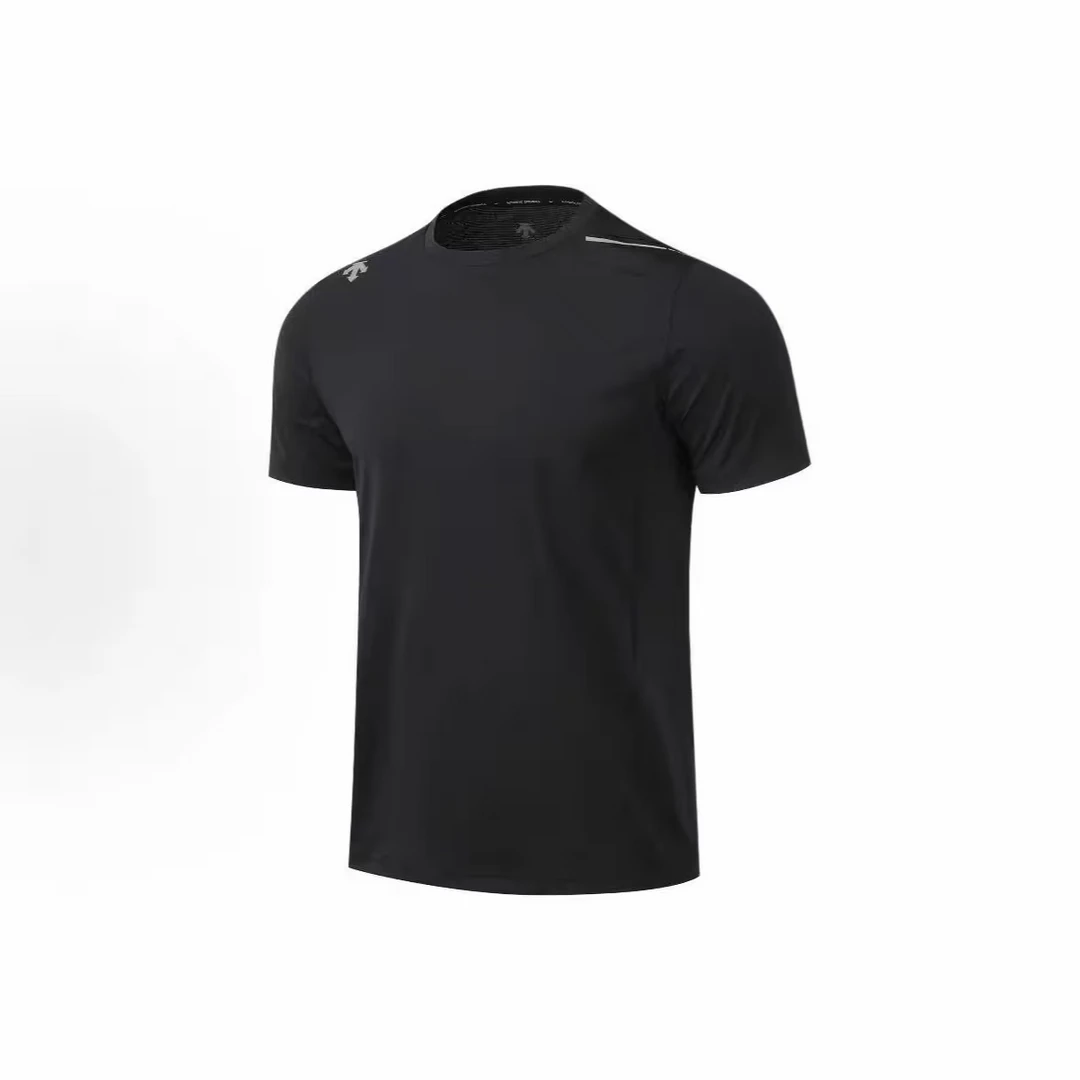 DESCENTE/迪桑特  Logo修身运动速干圆领短袖T恤男款 RTS43