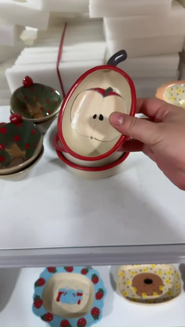 【闪购商品】苹果碗高温瓷器瓷器