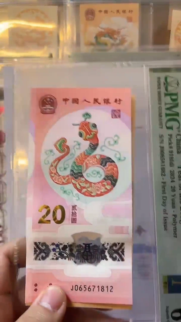 【闪购商品】塑料pmg生肖贺岁蛇钞单张无47
