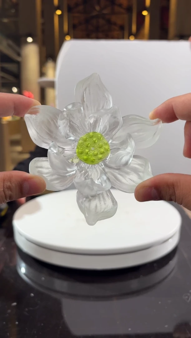 摆件CS0202009夏荷香插艺术琉璃摆件