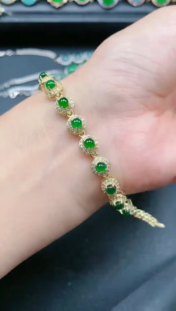 翡翠戒指银S925镶嵌11111111