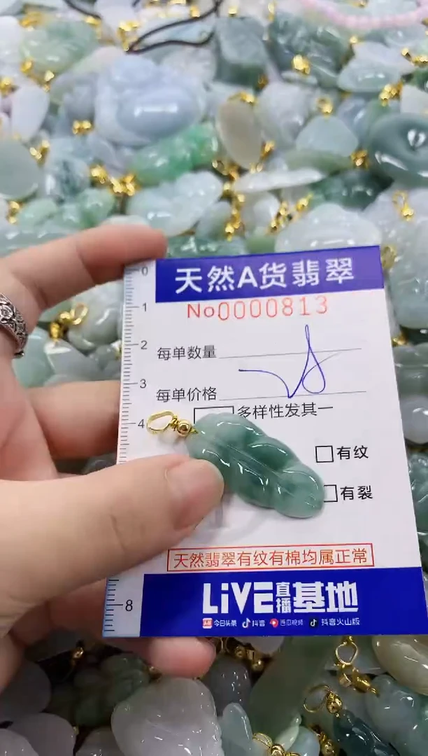 颈饰未镶嵌翡翠天然A货翡翠