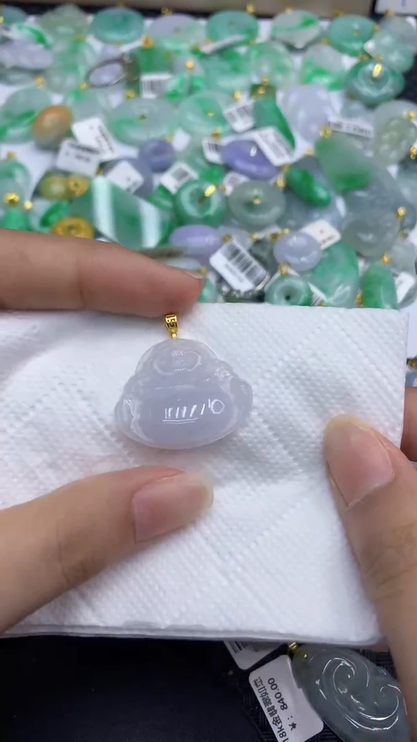 颈饰未镶嵌翡翠天然缅甸翡翠A货