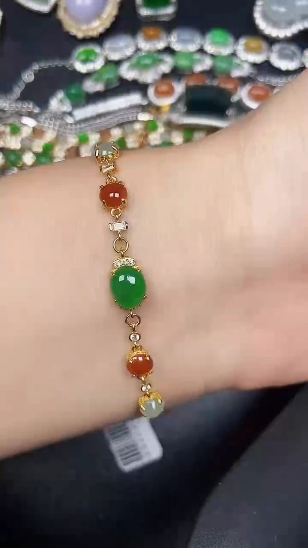 银S925镶嵌戒指翡翠4600