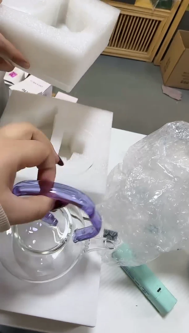 【闪购商品】紫色如意壶高硼硅