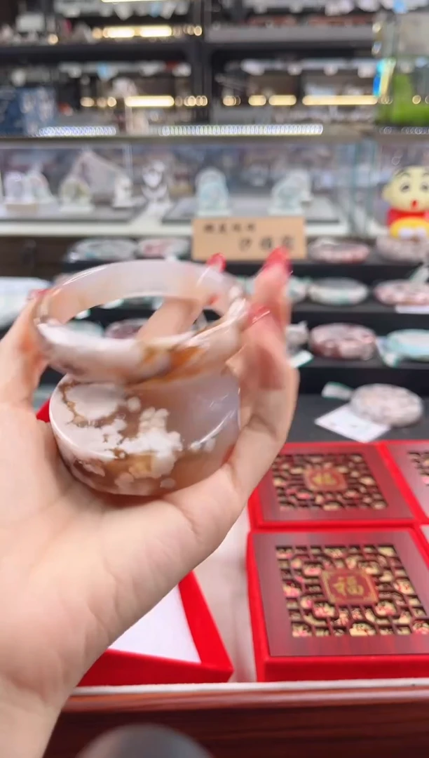 未镶嵌手镯石英质玉60圈口（赠品镯心）60515
