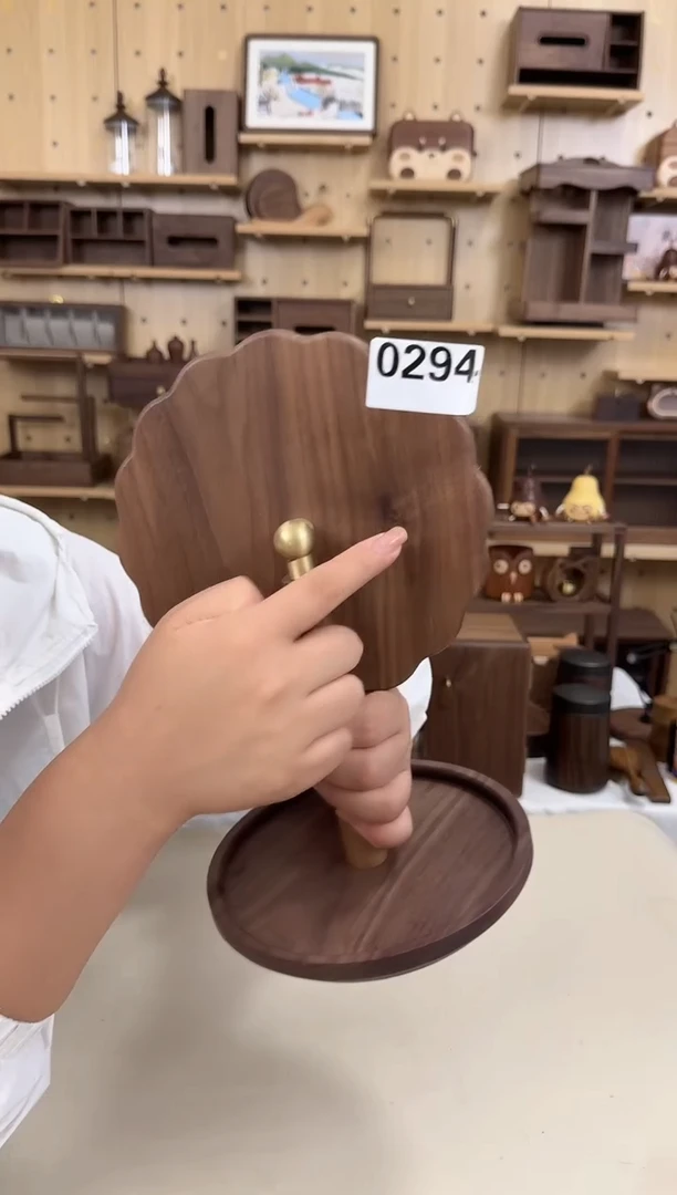 木294号黑胡桃特价化妆镜子