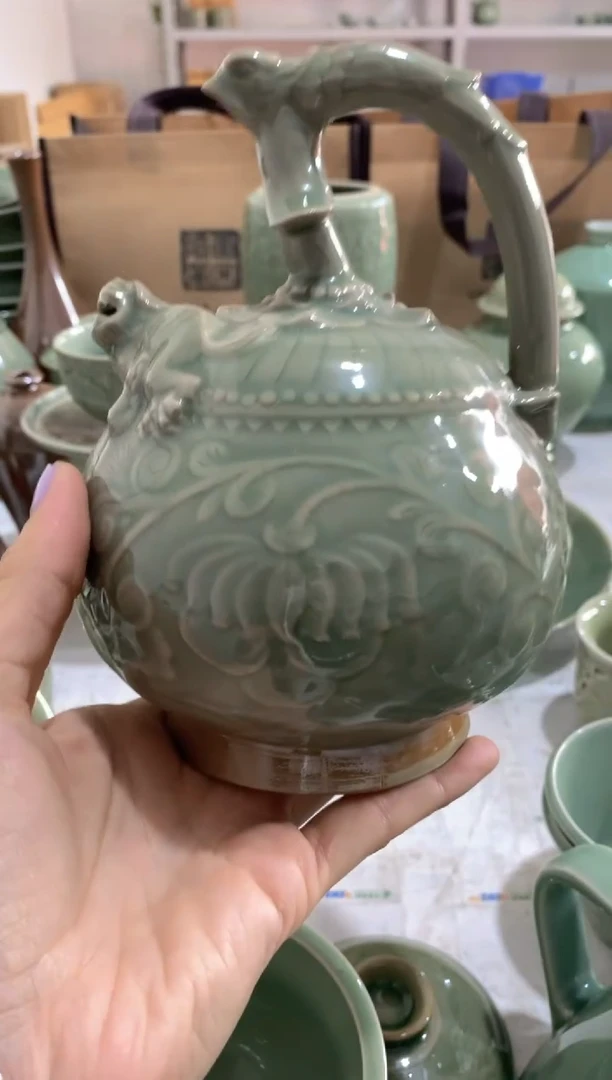 瓷片黑泥倒流壶 瑕疵处理 微瑕底裂