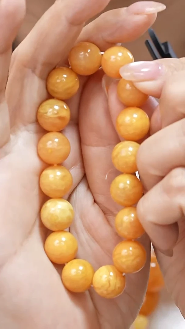 蜜蜡颈饰未镶嵌5032天然蜜蜡珠宝奇石云端妖孽石膏蜡全部保真